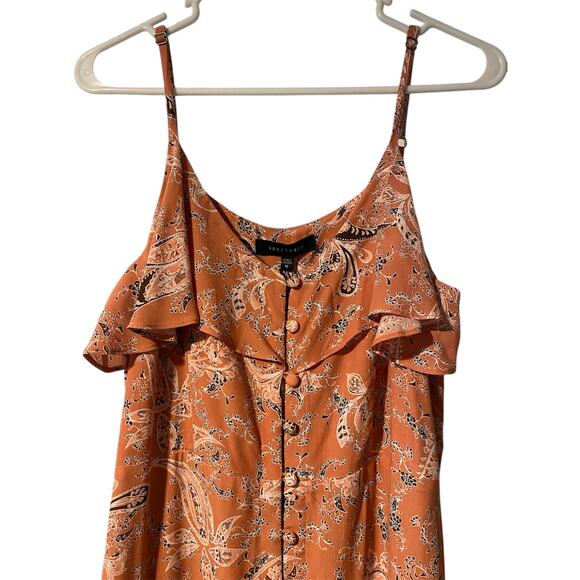 NWT Sanctuary Isabella Maxi Midi Dress Medium Peach Paisley Print Bohemian - Picture 5 of 12